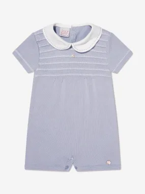 Paz Rodriguez - Baby Boys Knitted Romper in Blue | Childsplay Clothing