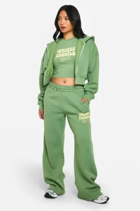 Petite 3 Piece Zip Through Tracksuit