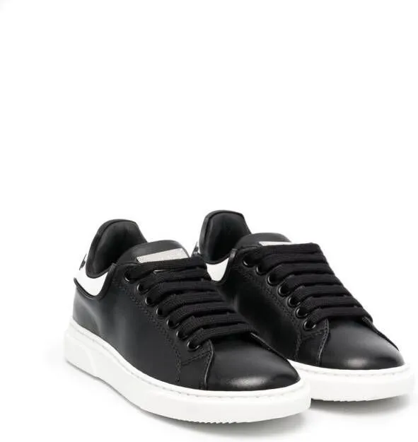 Philipp Plein Junior Runner leather trainers Black