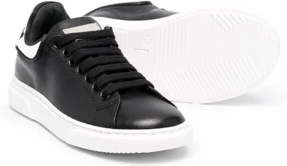 Philipp Plein Junior Runner leather trainers Black