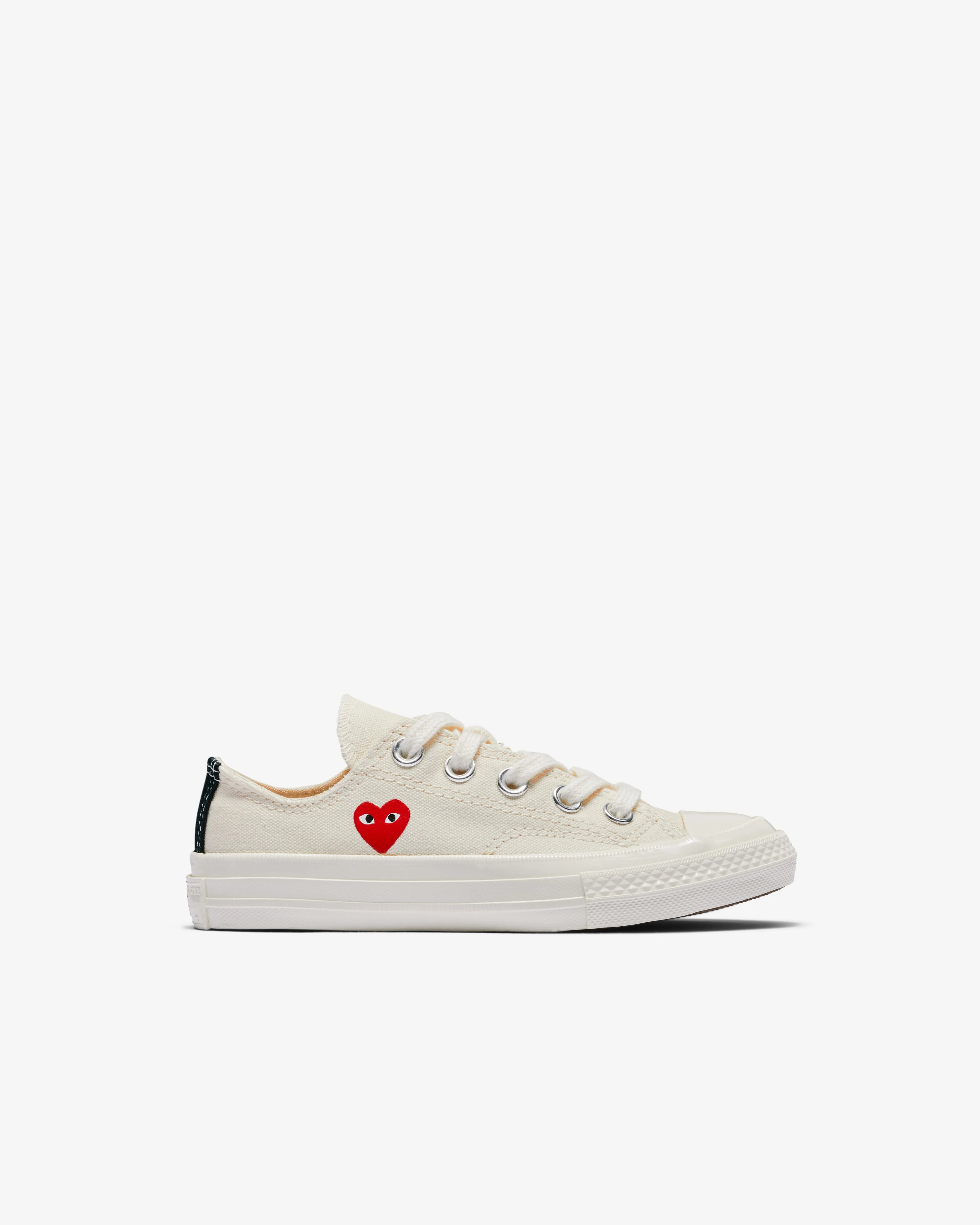 Play Converse Kids' Small Red Heart All Star 70's Low Sneakers  Beige