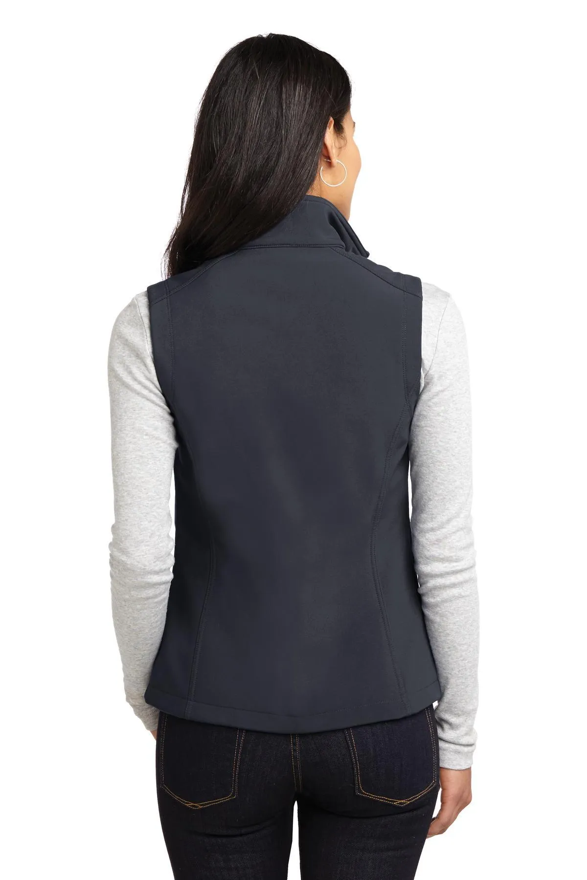 Port Authority Ladies Core Soft Shell Vest L325 Battleship Grey