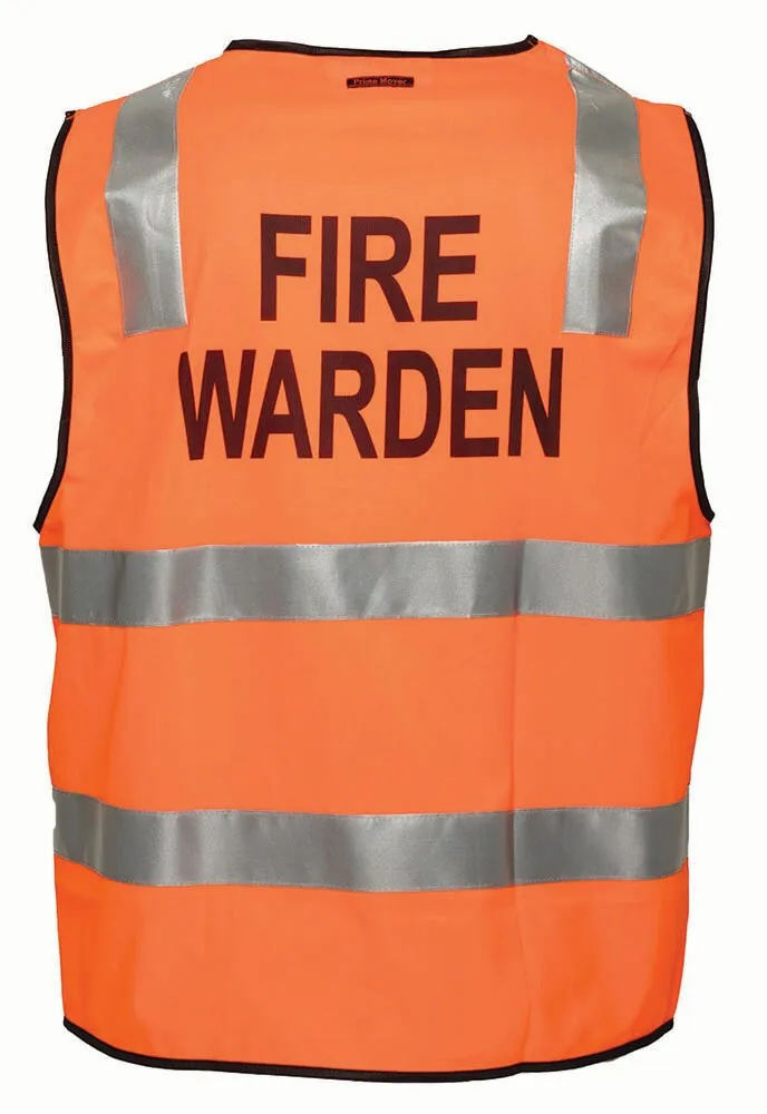 PORTWEST MZ104ORRS Vest - Day/Night Zip Fire Warden - Orange - Small