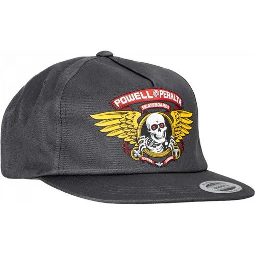 Powell Peralta Hat Snapback Winged Ripper Charcoal