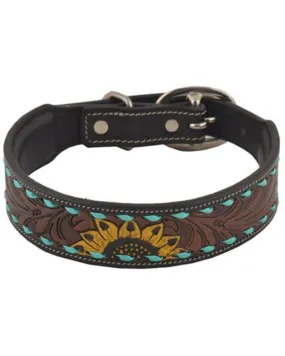 Product Name:  Myra Bag Scenic Hand-Tooled Leather Dog Collar