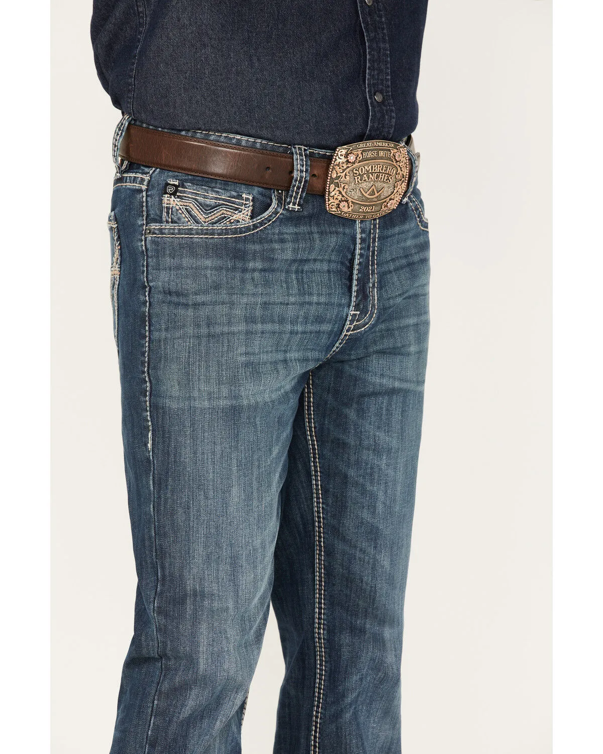 Product Name:  Rock & Roll Denim Men's Medium Wash Vintage Reflex Straight Jeans