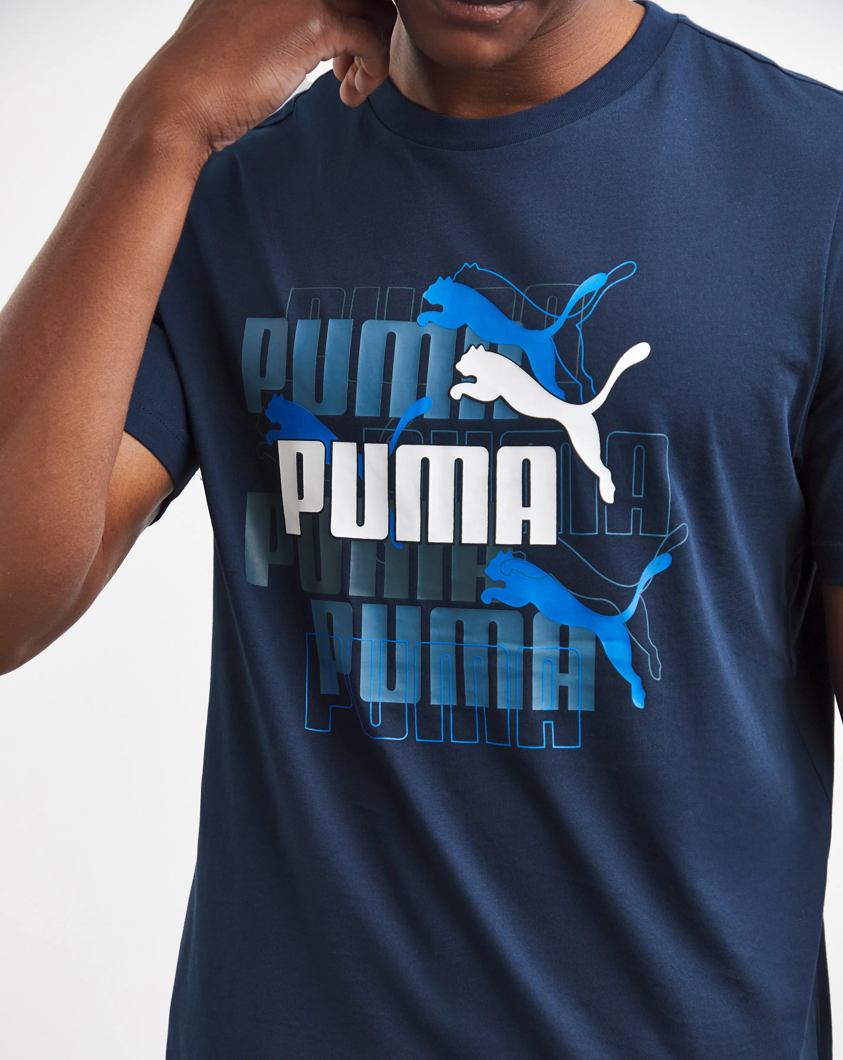 PUMA Graphics Multiple Logo T-Shirt