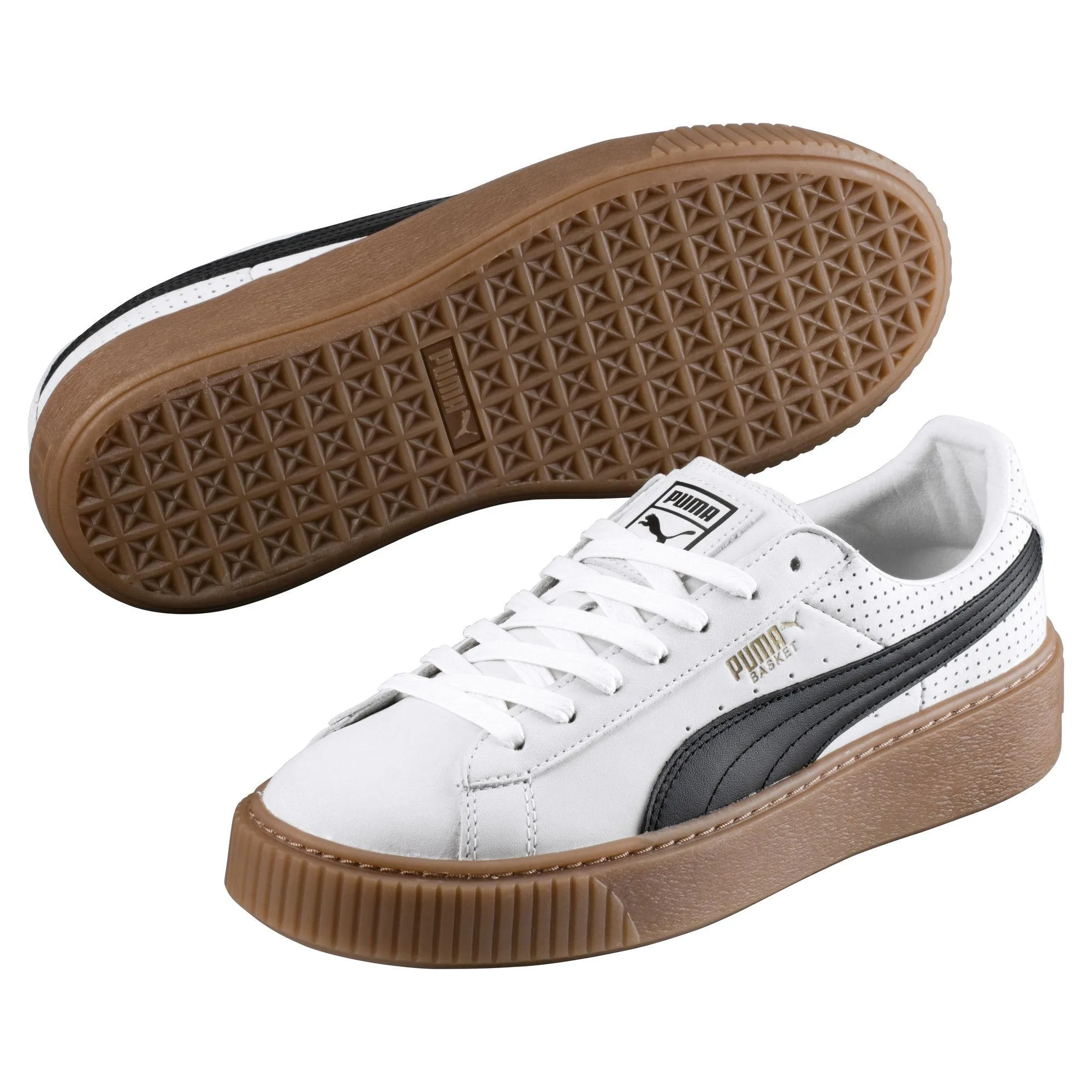 Puma Scarpe Basket Platform Perf Gum  donna 