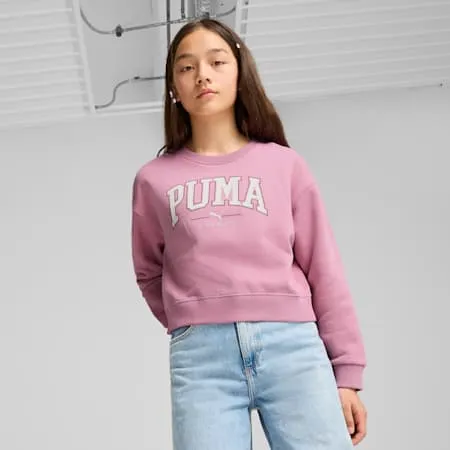 PUMA SQUAD Crew Sweat - Girls 8-16 years | Mauved Out | PUMA Winter Layers | PUMA 