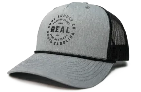 REAL Surf Supply Hat-Heather Grey/Black