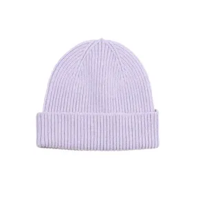 Recycled Merino Wool Beanie - Soft Lavender