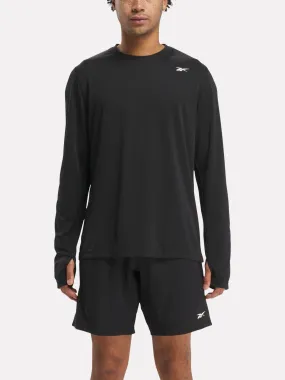 Reebok Mens Training Long Sleeve ID Trian Tech Tee - Black