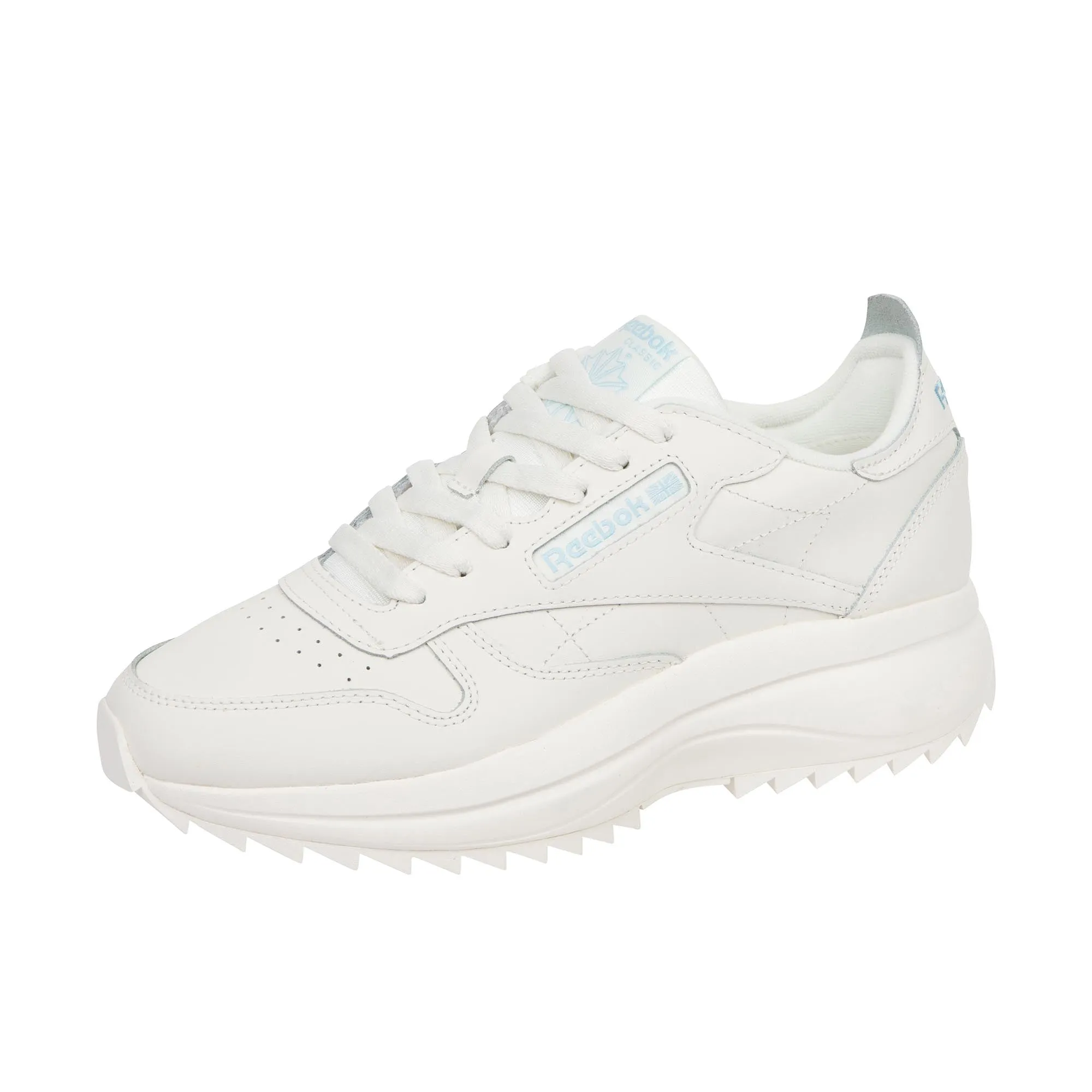 Reebok Womens Classic Leather Sp Extra Chalk/Blue Pearl/Chalk