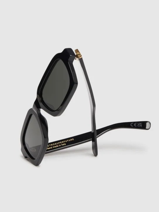 Retrosuperfuture   Caro black acetate sunglasses 