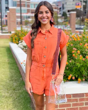 Rileigh Romper - Orange