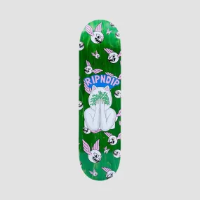 Ripndip Overthinking Skateboard Deck Green - 8.25