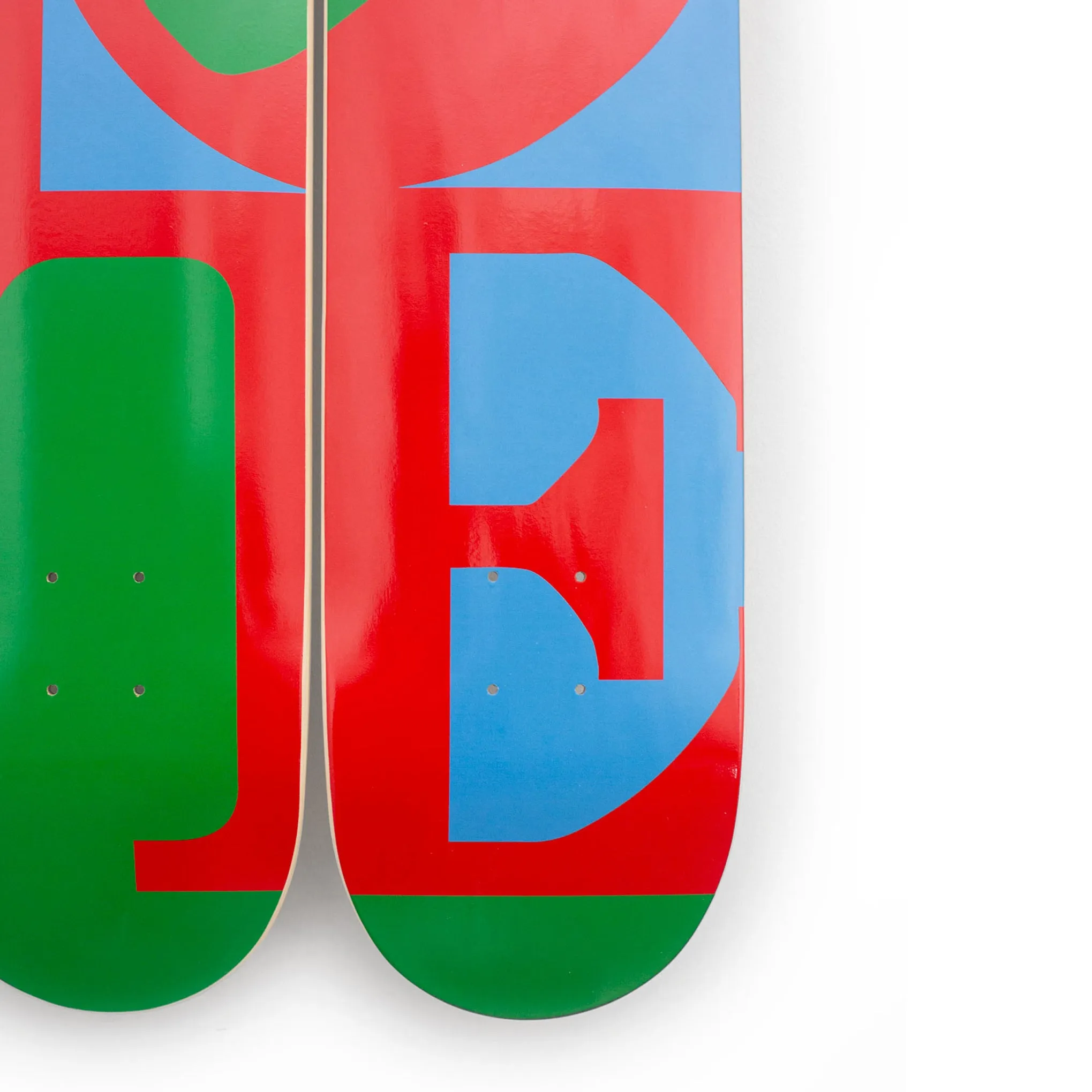 Robert Indiana LOVE Skateboard Triptych