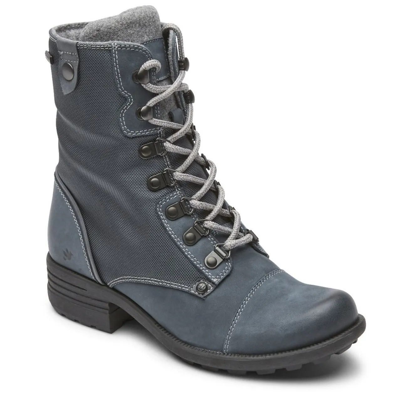 Rockport Cobb Hill Women's Brunswick Lace Boot - Blue Nubuck