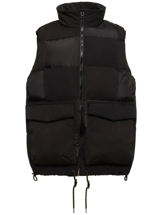 Sacai   Tech blend & leather vest 