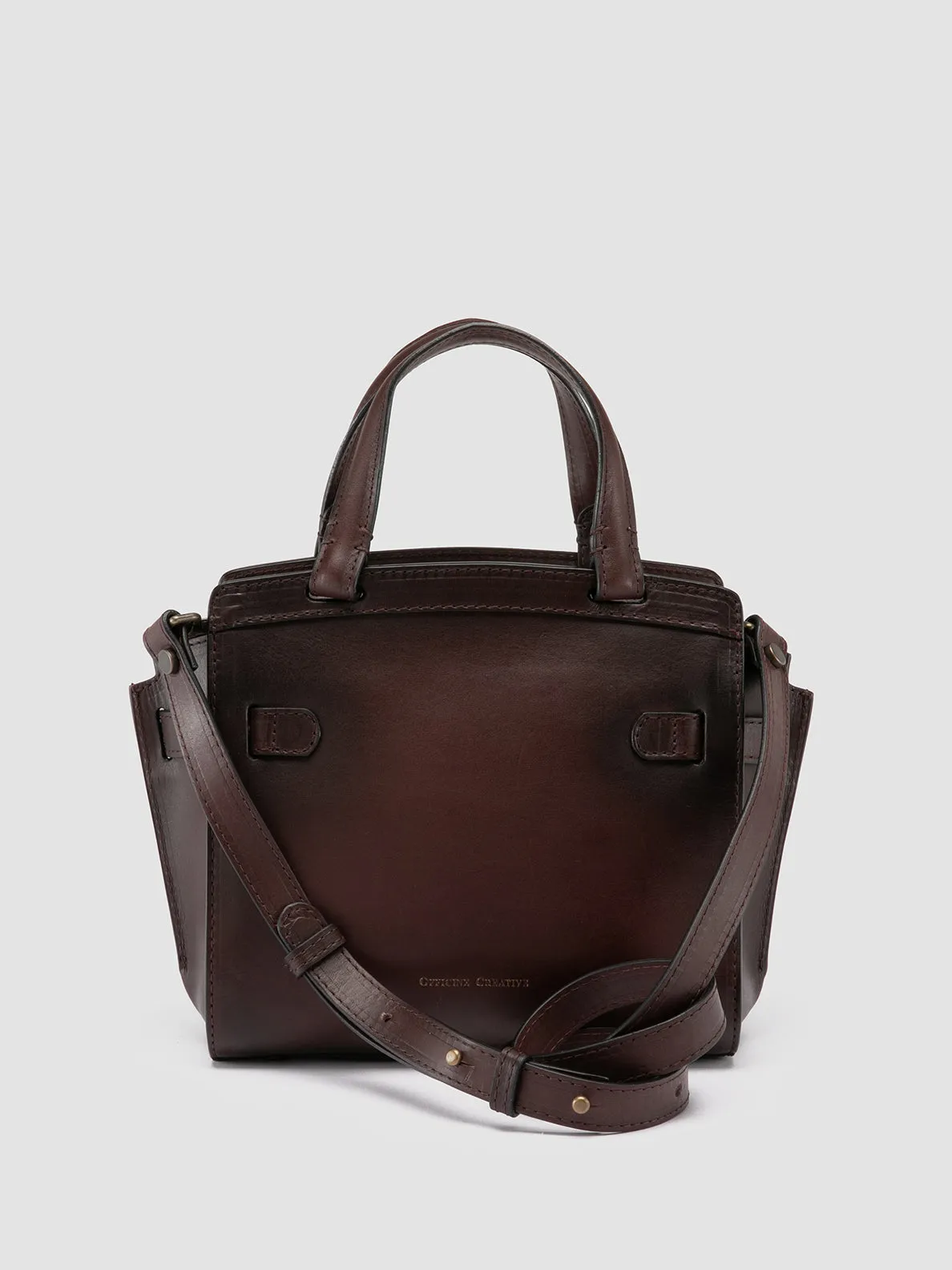 SADDLE 009 - Brown Leather Hand Bag