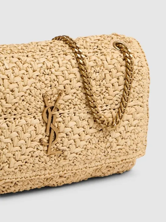 Saint Laurent   Medium Jamie raffia shoulder bag 