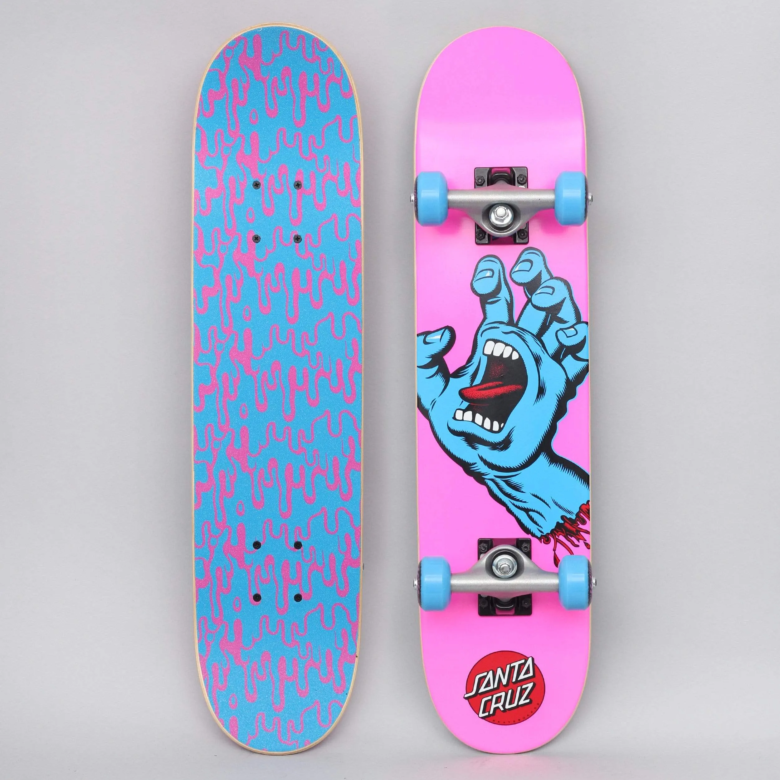 Santa Cruz 6.75 Screaming Hand Complete Skateboard Pink