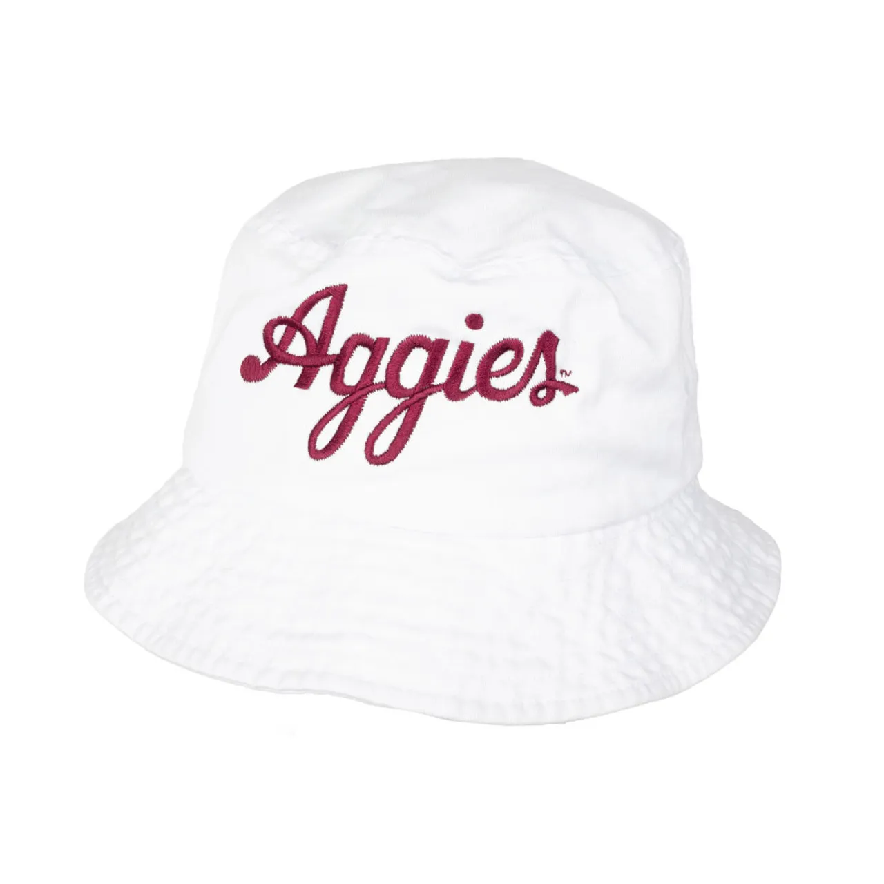 Script Aggies Bucket Hat - White