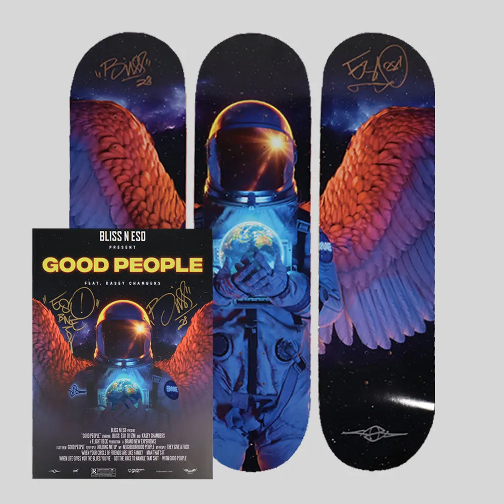 Signed Good People 3 Skateboard Set + Poster