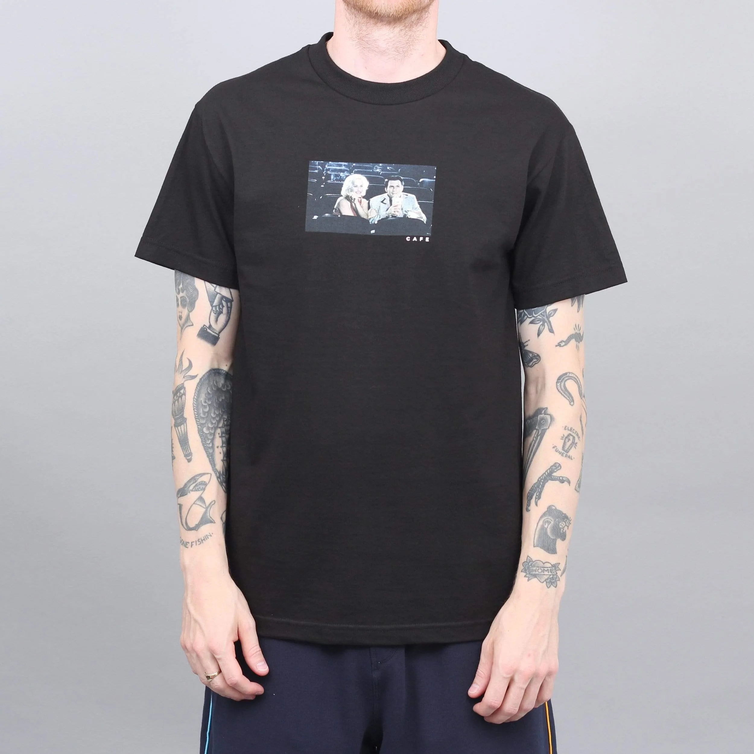 Skateboard Cafe Cinema T-Shirt Black