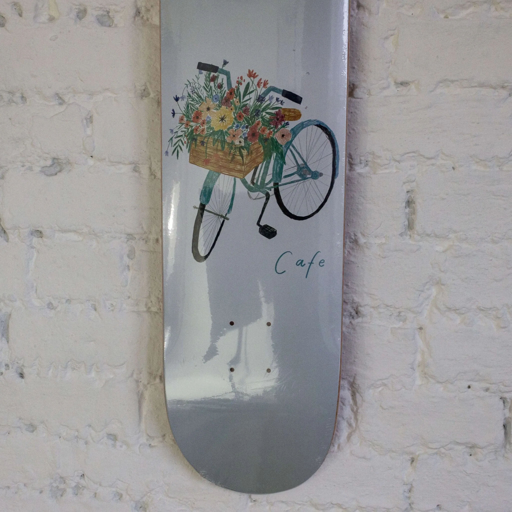 Skateboard Cafe Flower Basket Deck- Grey exclusive at Remix