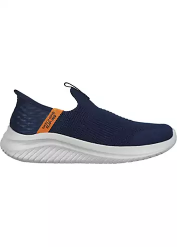 Skechers Boys Blue Ultra Flex 3.0 Smooth Step Slip Ins Trainers | Grattan