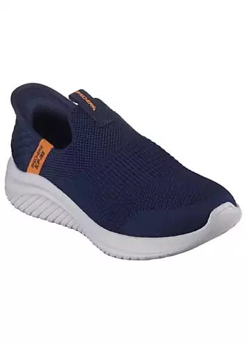 Skechers Boys Blue Ultra Flex 3.0 Smooth Step Slip Ins Trainers | Grattan