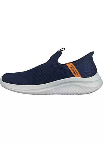 Skechers Boys Blue Ultra Flex 3.0 Smooth Step Slip Ins Trainers | Grattan