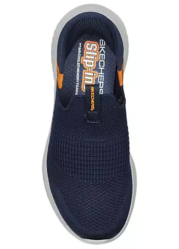 Skechers Boys Blue Ultra Flex 3.0 Smooth Step Slip Ins Trainers | Grattan