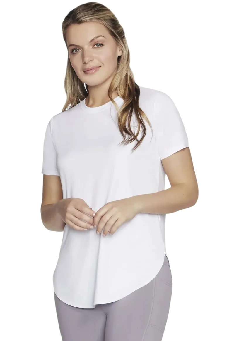 SKECHERS GO DRI SWIFT TUNIC TEE WHITE