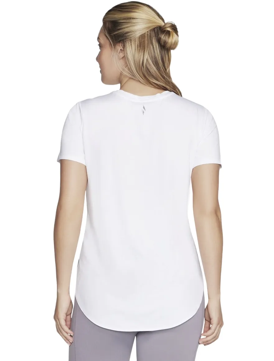 SKECHERS GO DRI SWIFT TUNIC TEE WHITE