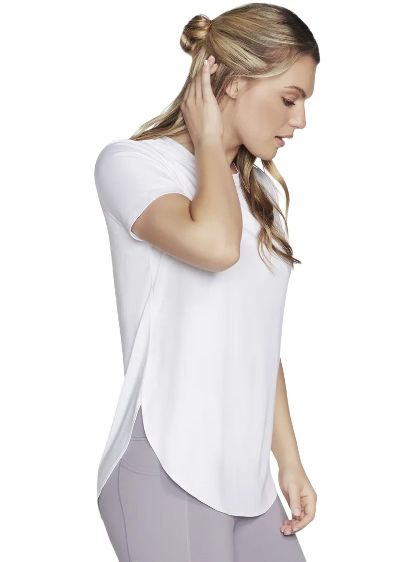 SKECHERS GO DRI SWIFT TUNIC TEE WHITE