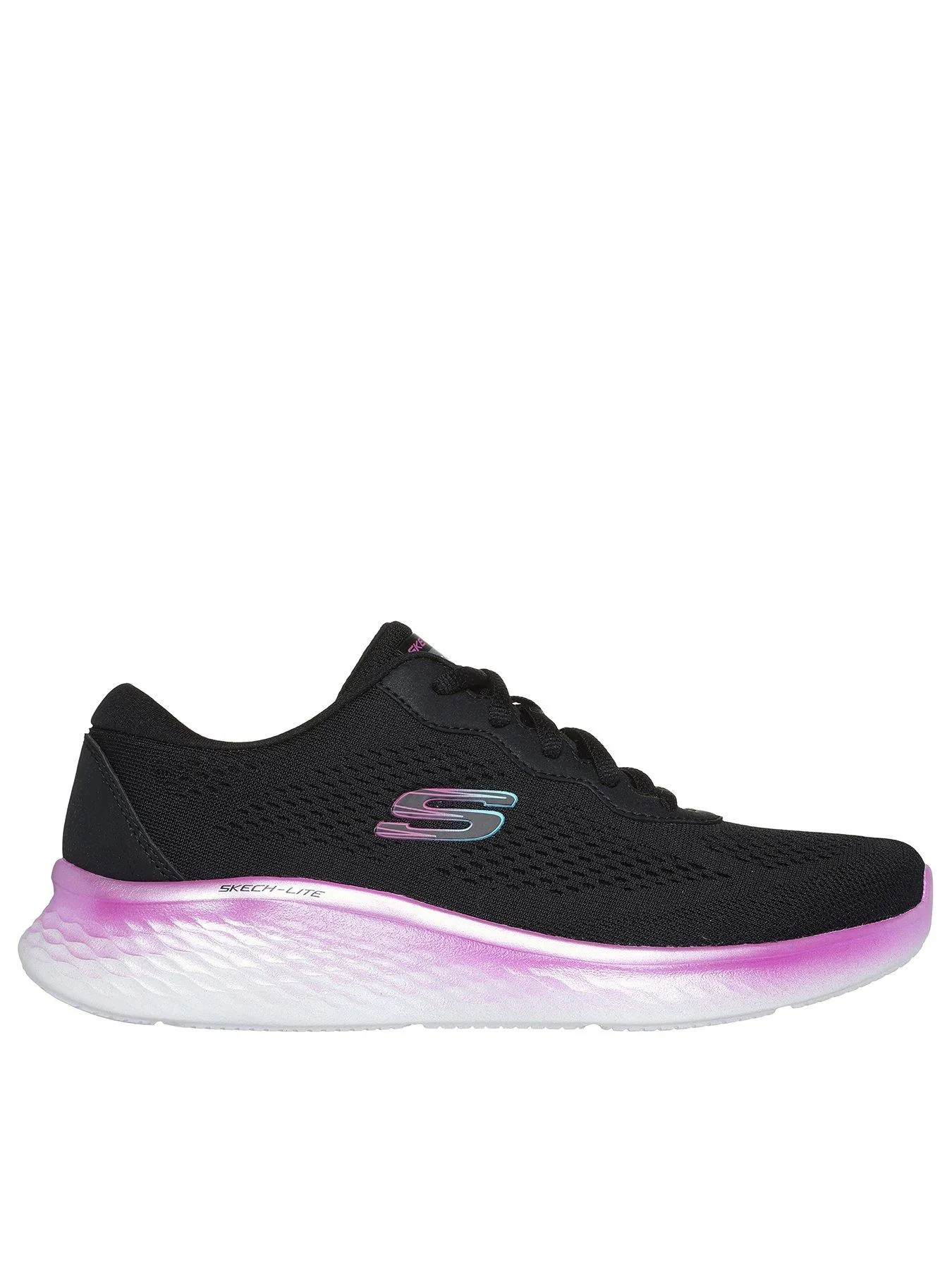 Skechers Skech-Lite Pro Stunning Steps Engineered Mesh Lace Up Trainers - Black