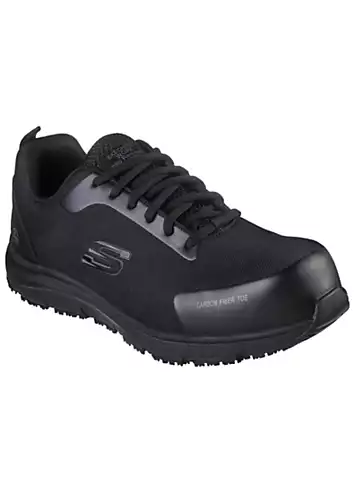 Skechers Work Mens Black Puncture & Slip Resistant S3 Ulmus Trainers | Kaleidoscope