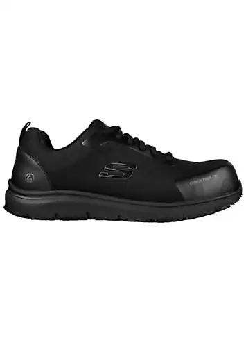 Skechers Work Mens Black Puncture & Slip Resistant S3 Ulmus Trainers | Kaleidoscope