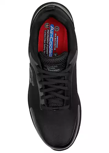 Skechers Work Mens Black Puncture & Slip Resistant S3 Ulmus Trainers | Kaleidoscope