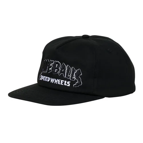 Slime Balls Skateboard Wheels Hat SB Strip Snapback Black