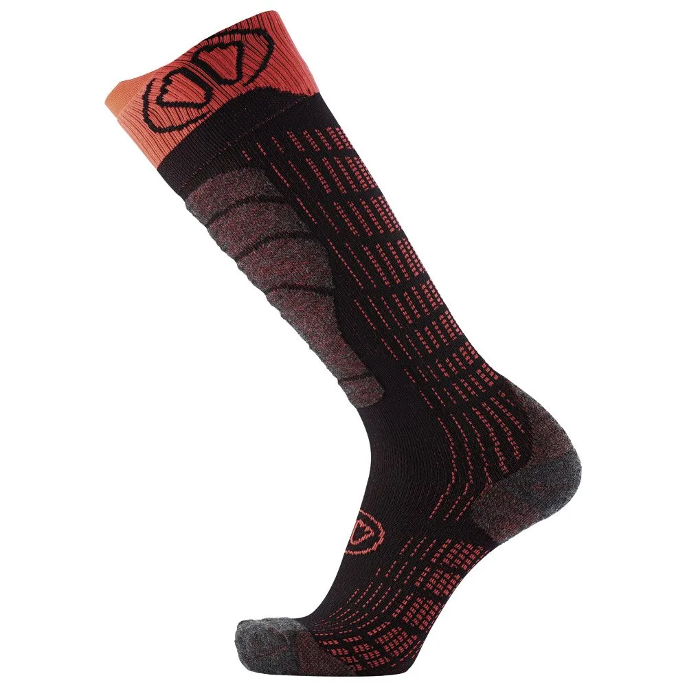 Socks Sidas ---Ski Comfort Noir Orange