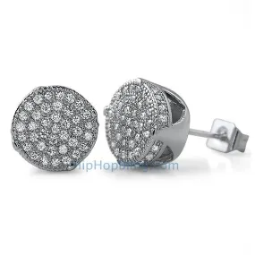 Solitaire Micro Pave CZ Bling Bling Earrings