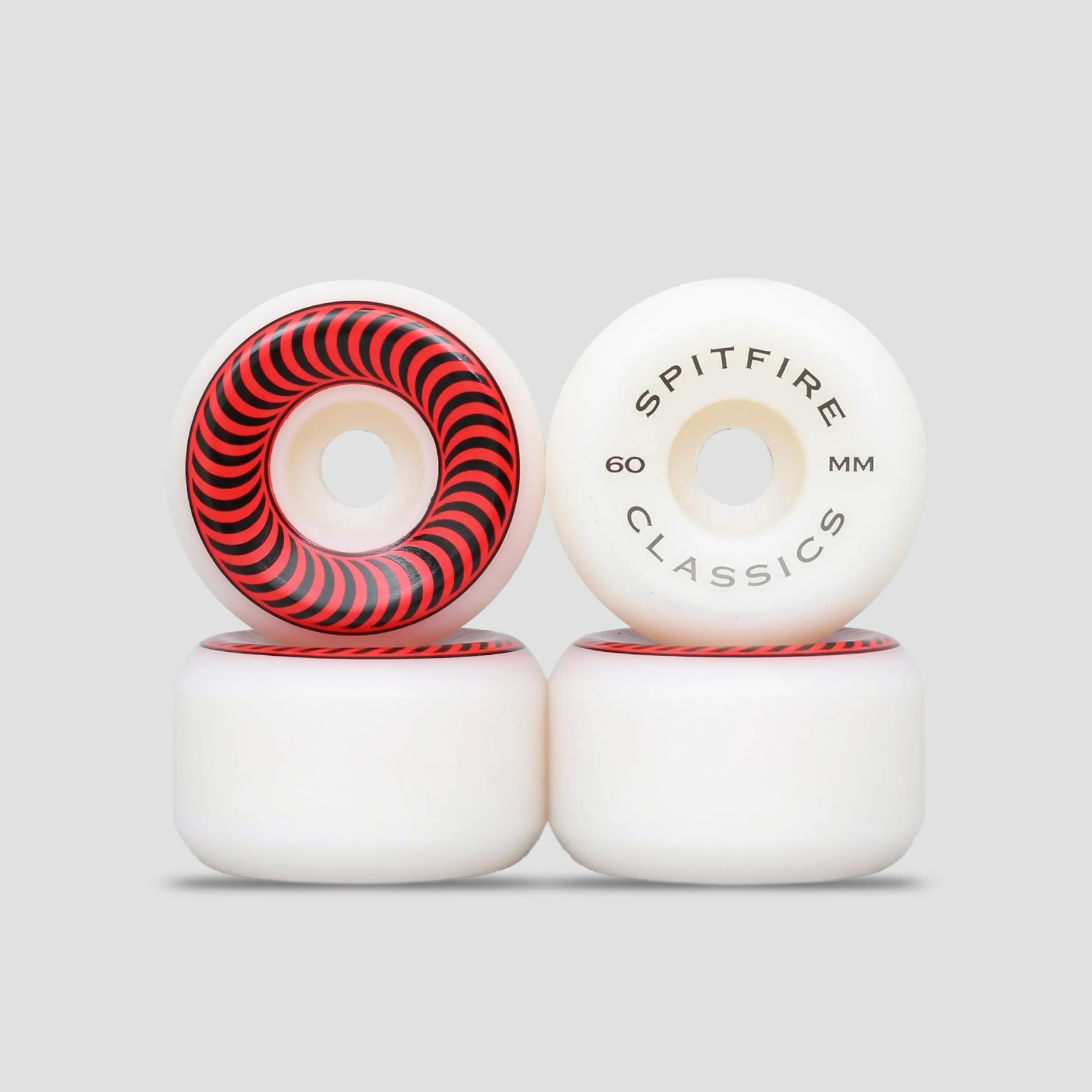 Spitfire 60mm Classic Skateboard Wheels White