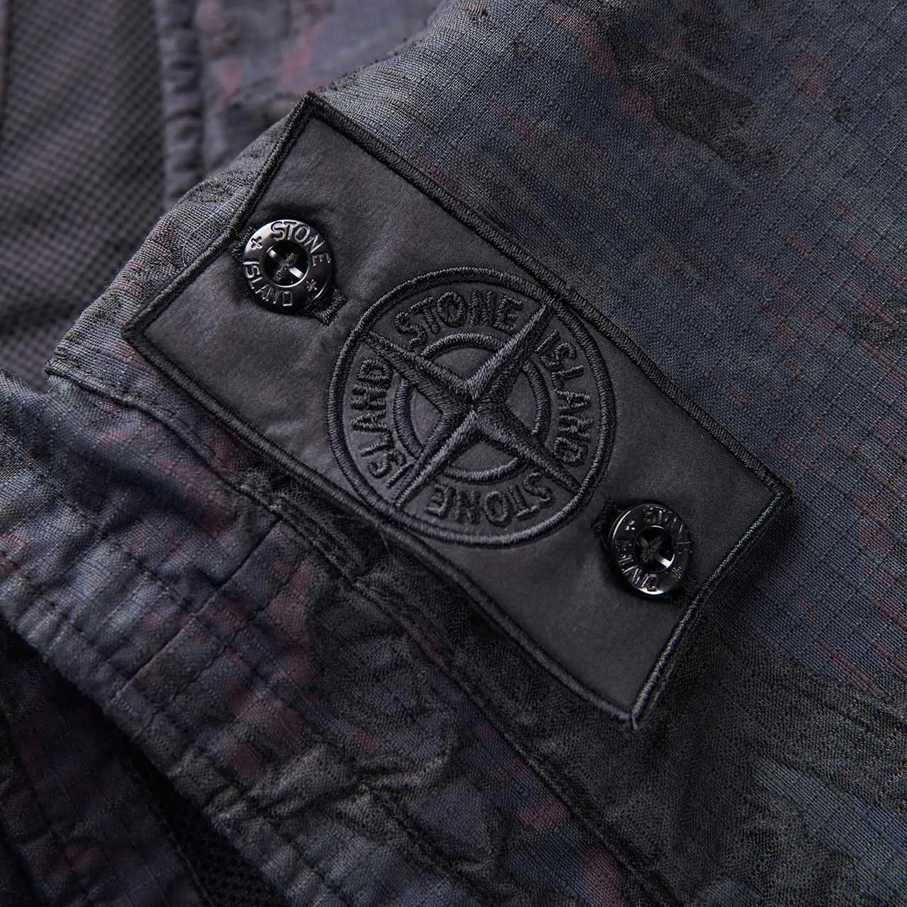 stone island shadow project utility vest (black / multi)