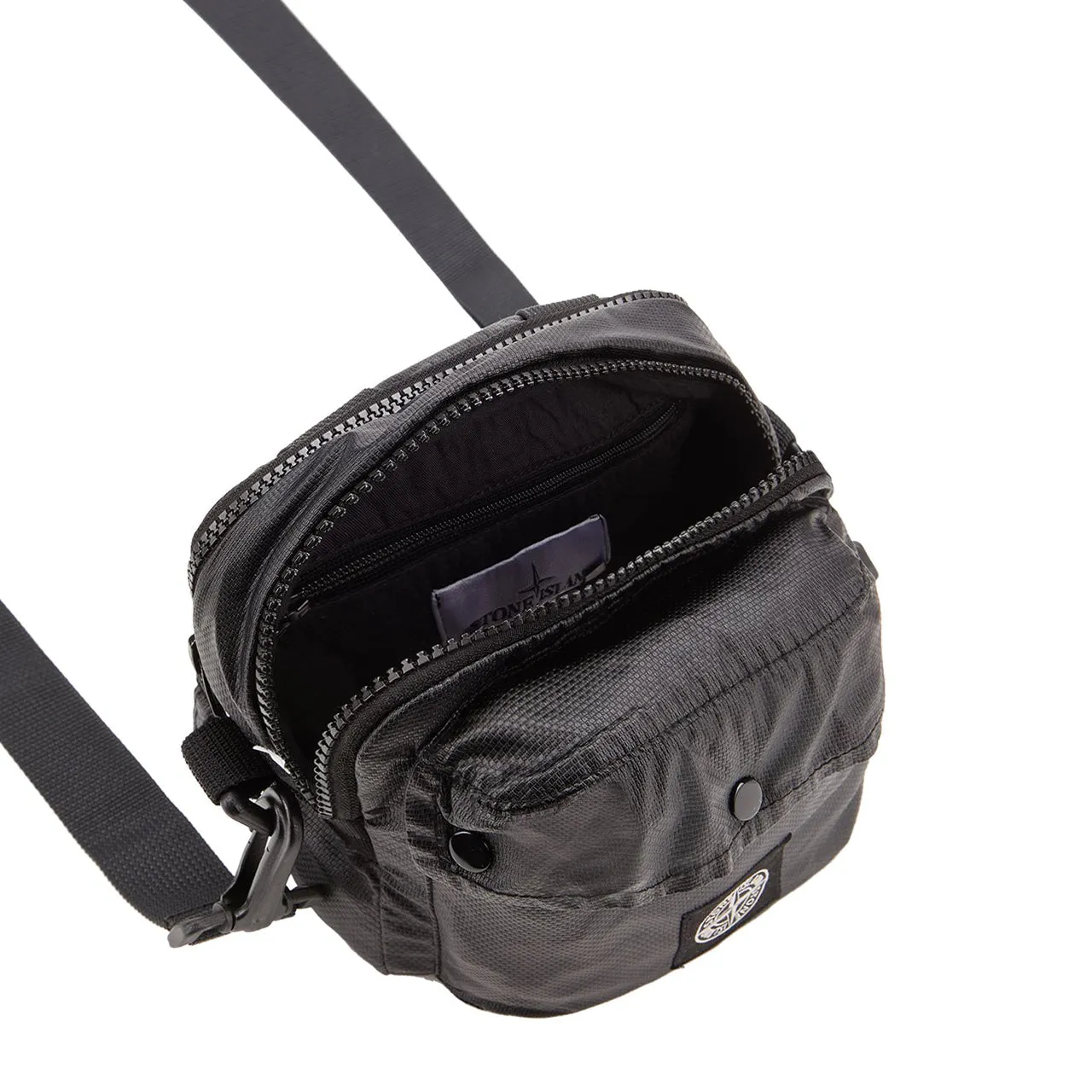 stone island shoulder bag (black)