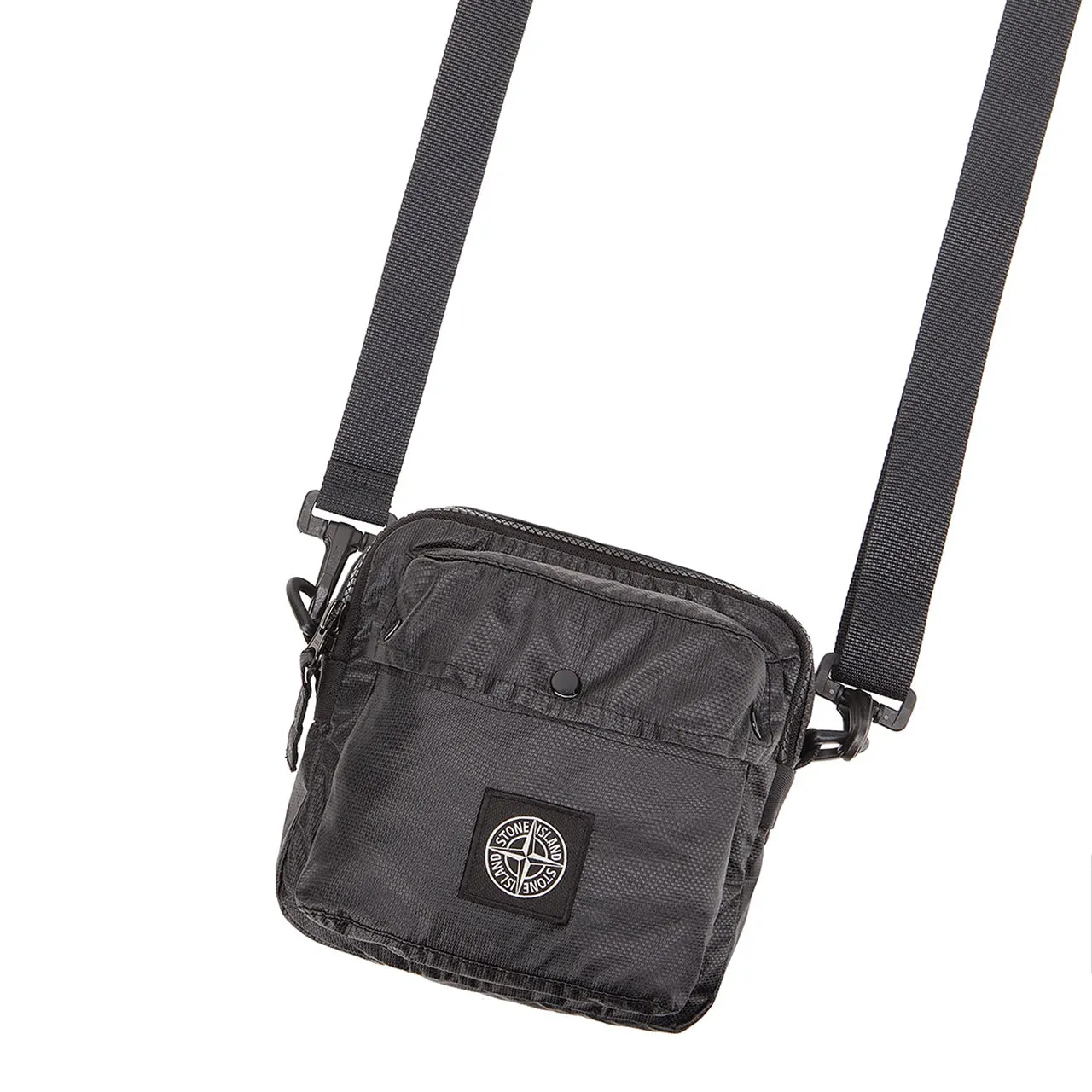 stone island shoulder bag (black)