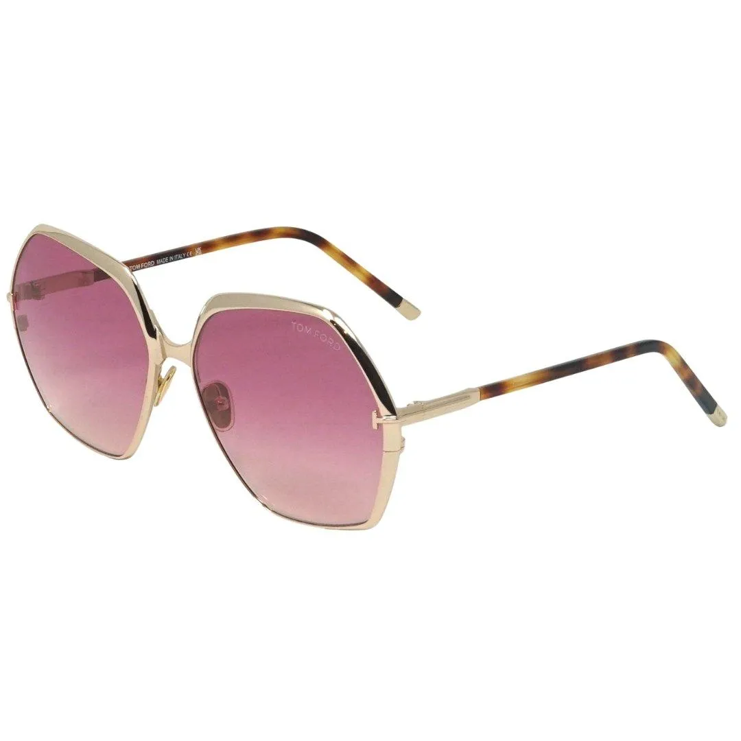 Sunglasses | Fonda-02 FT0912 28T Gold Sunglasses | Tom Ford