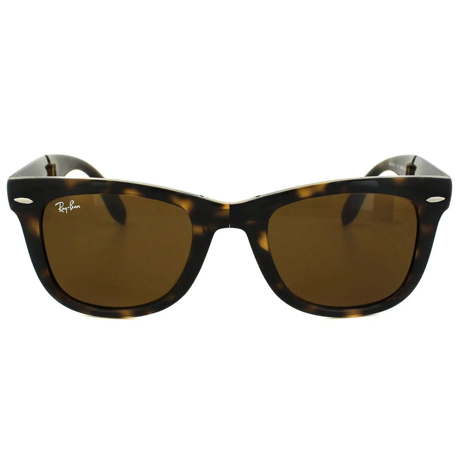 Sunglasses | Rectangle Tortoise Brown Folding Wayfarer 4105 Sunglasses | Ray-Ban